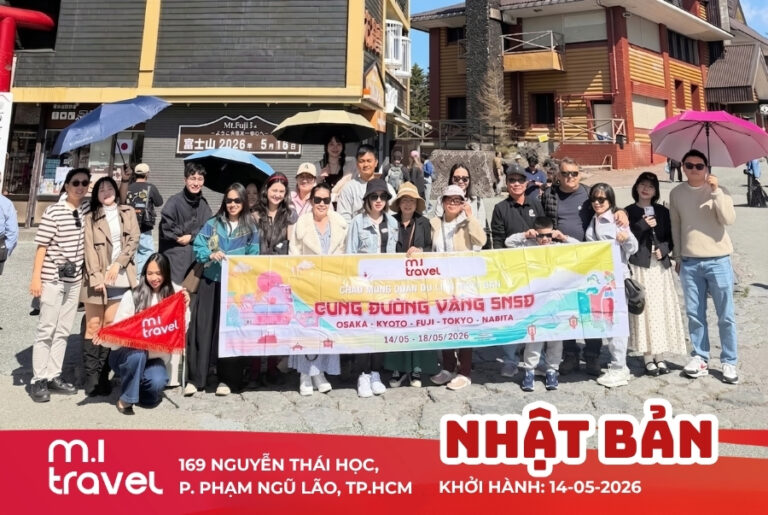 Kỉ niệm hành trình Tour NHẬT BẢN ngày 12/05/2026 | M.I Travel